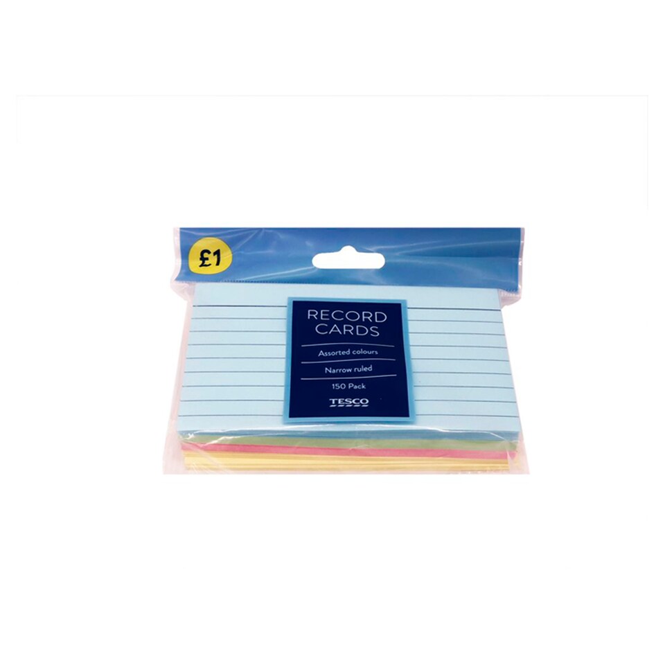 Tesco Record Card Pack Bulk Tray
