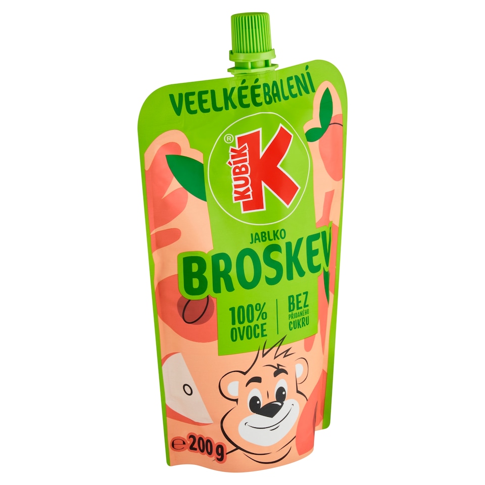 Kubík Jablko broskev 200g