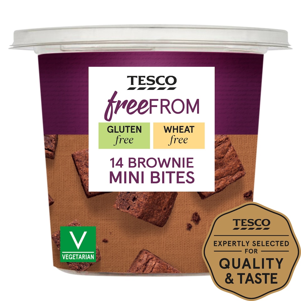 Tesco Free From 14 Brownie Mini Bites Tesco Groceries