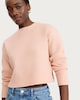 image 2 of F&F Knitted Crew Neck Cropped Jumper in Peach