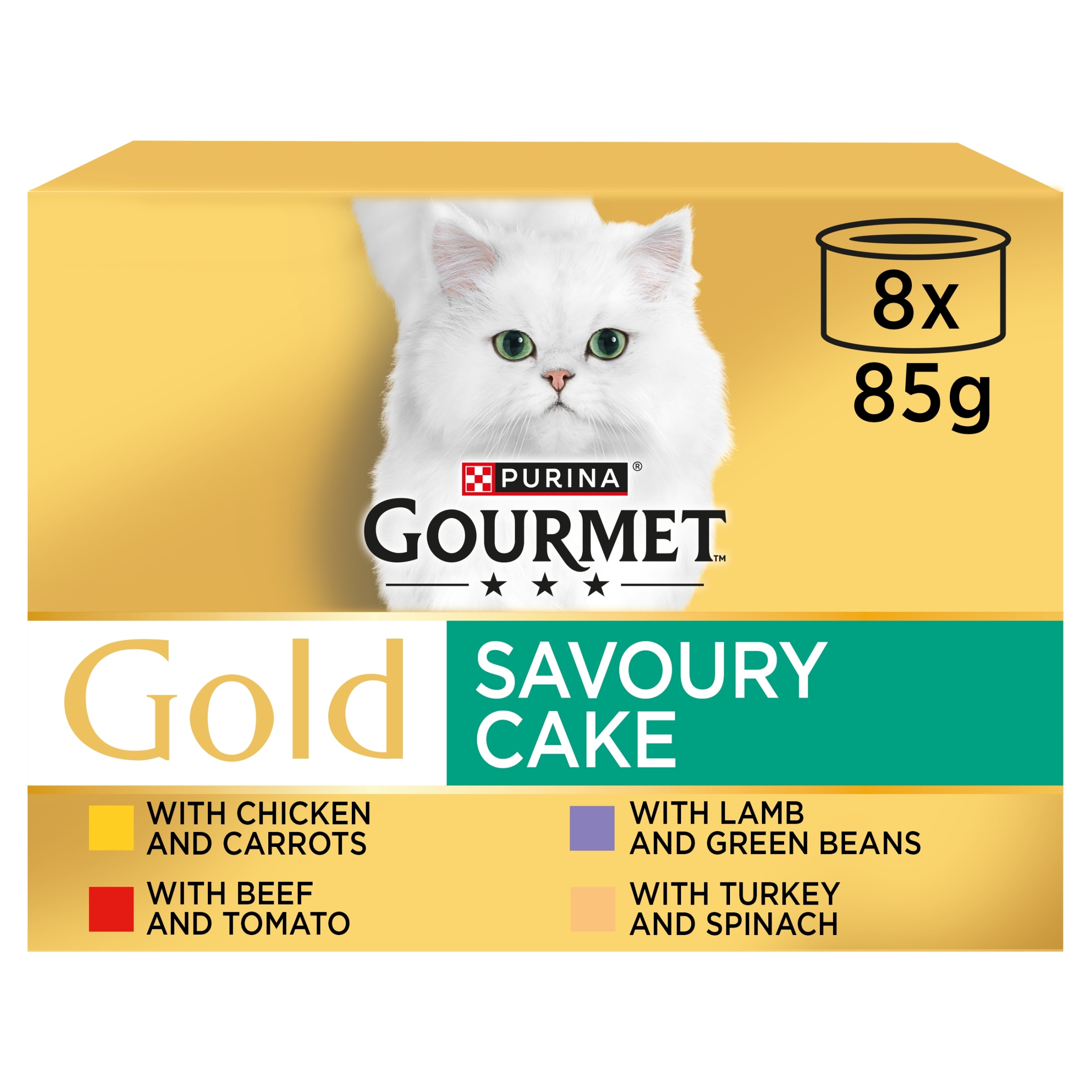 Gourmet Gold Savoury Cake Meat 8X85g
