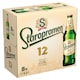 image 2 of Staropramen 12 Light Lager Beer 8 x 0.5L