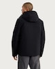 image 3 of F&F Hooded Pocket Front Utility Coat in Black