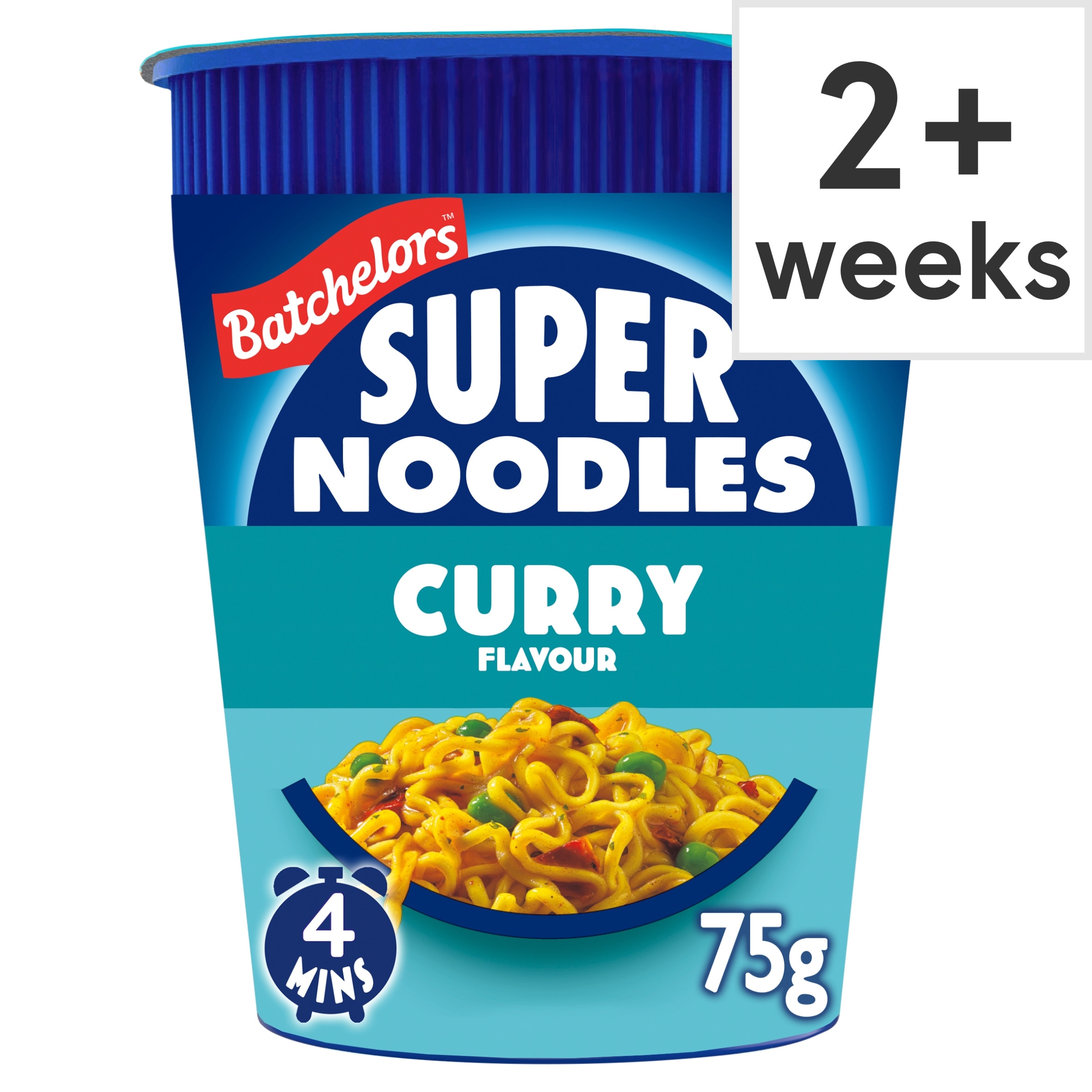 Batchelors Super Noodles Curry Flavour Instant Noodle Pot Snack 75g