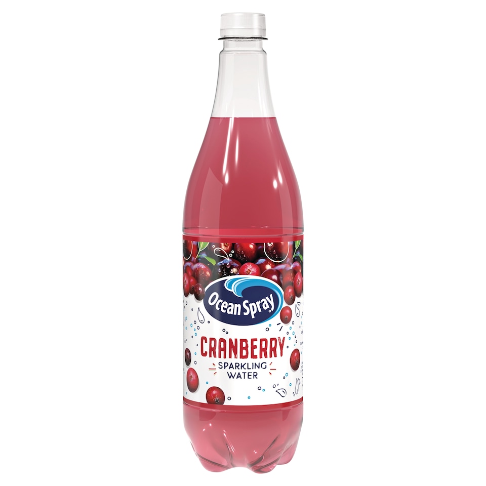 Ocean Spray Sparkling Water Cranberry 1 Litre