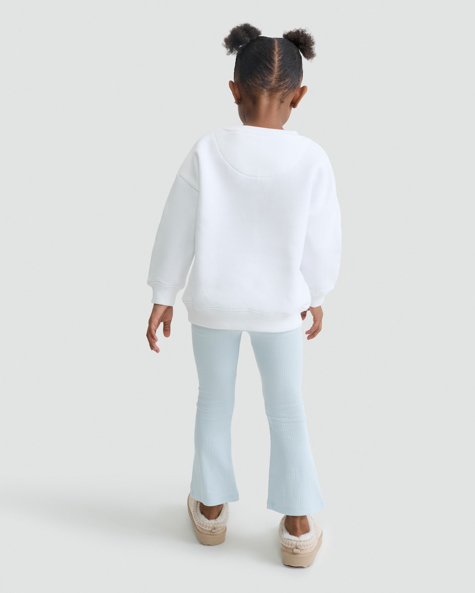 image 1 of Cinnamoroll 2-Piece Cotton Rich Sweatshirt and Leggings Set in Cream