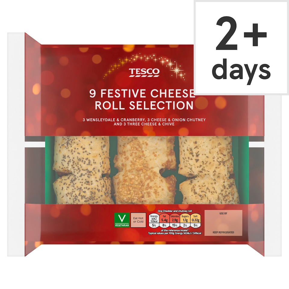 Tesco 9 Cheese Roll Selection Pack 270g