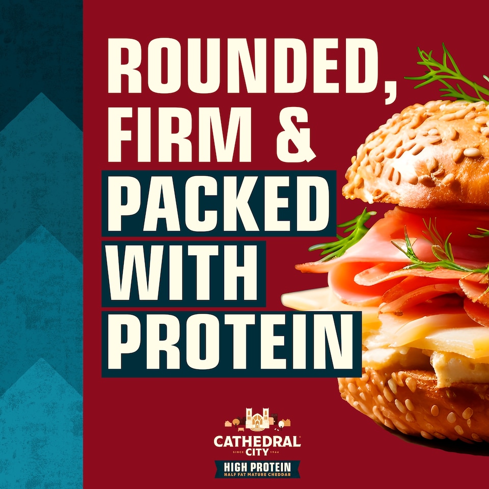 image 1 of Cathedral City High Protein Half Fat Mature Cheddar Cheese 300g