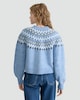 image 3 of F&F Knitted Fair Isle Pattern Cardigan with Wool in Blue