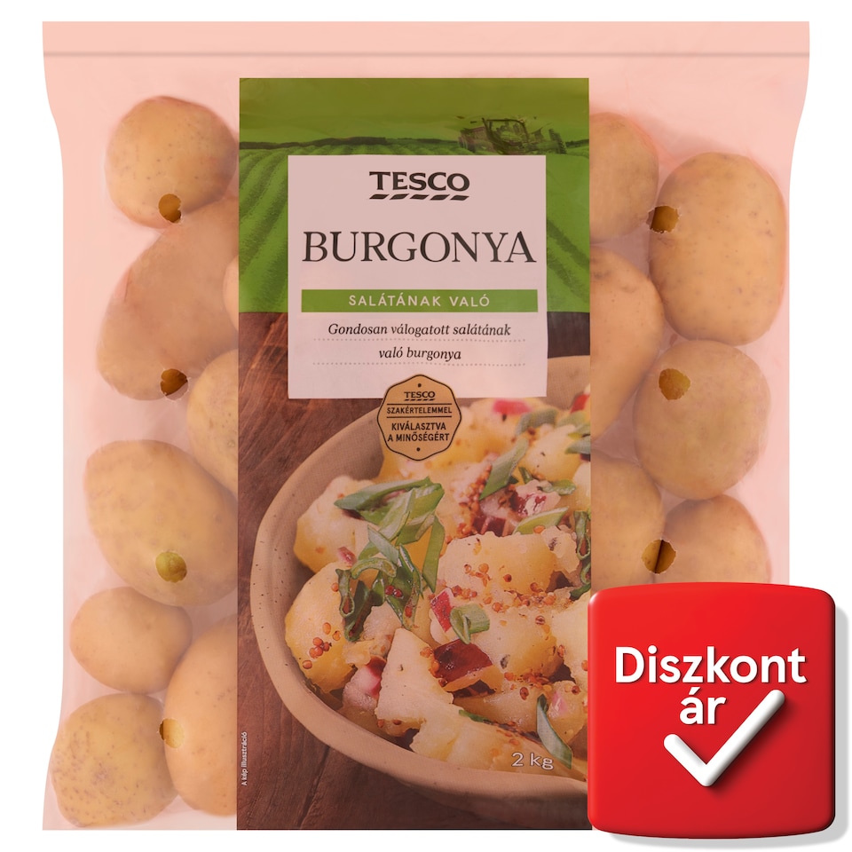 Tesco burgonya salátának való 2 kg
