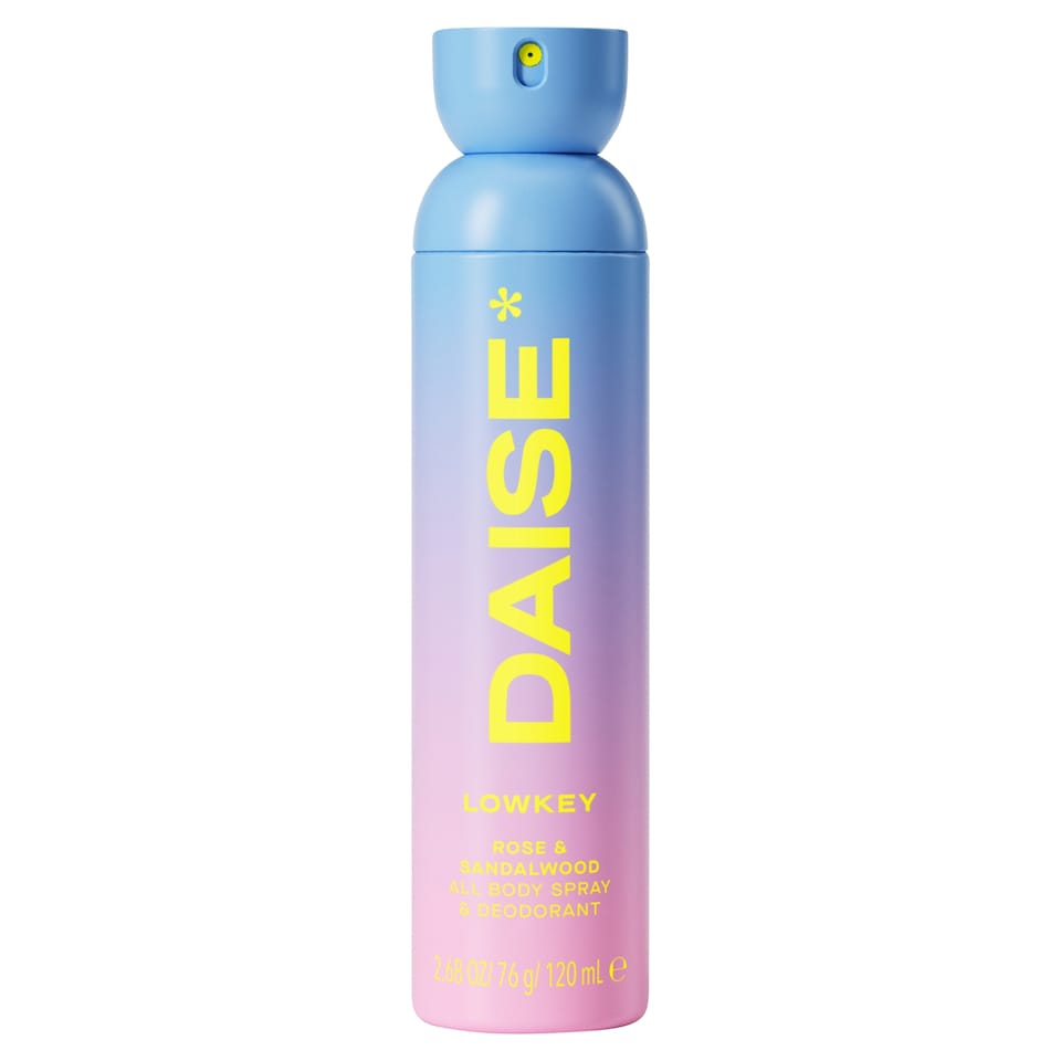 image 1 of DAISE LOWKEY ROSE & SANDALWOOD ALL BODY SPRAY & DEODORANT 120ML
