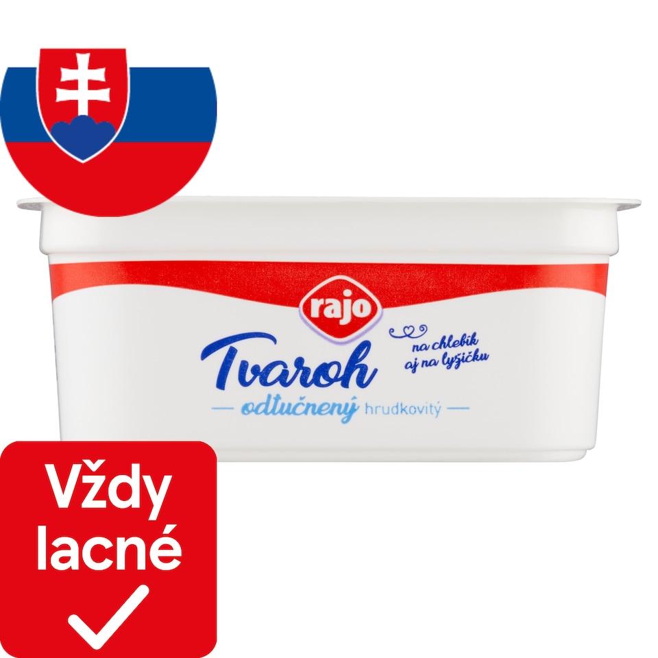 obrázok 1 z Rajo Tvaroh odtučnený hrudkovitý 180 g