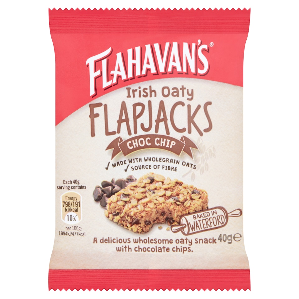 Flahavan's Self Service Oaty Flapjacks Chocolate Chip 40G
