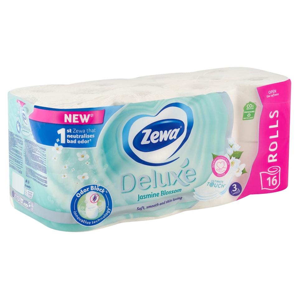 Zewa Deluxe Jasmine Blossom toaletní papír 3 vrstvý 16 rolí