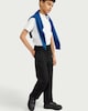 image 1 of F&F School Boys 2-Pack Generous Fit Trousers in Black