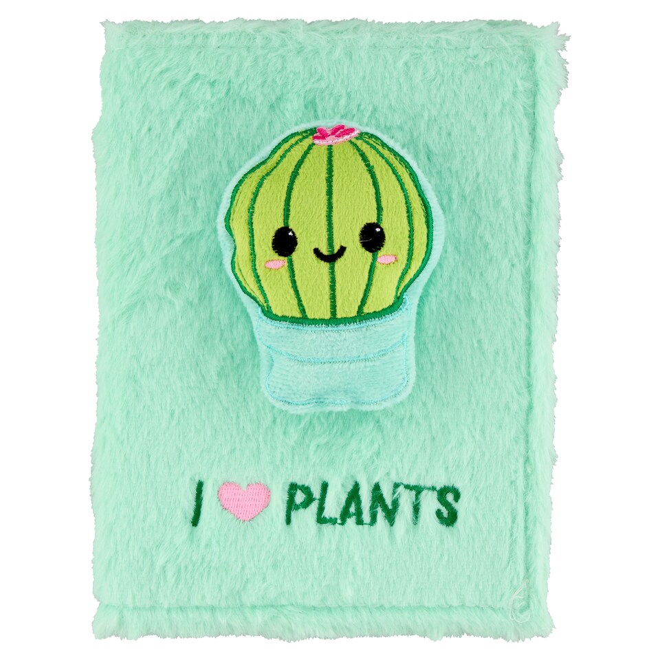 I Love Plants Notebook with Velvet Cover 64 Sheets