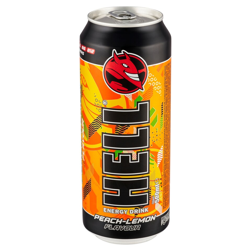obrázok 1 z Hell Peach-Lemon energetický nápoj 500 ml