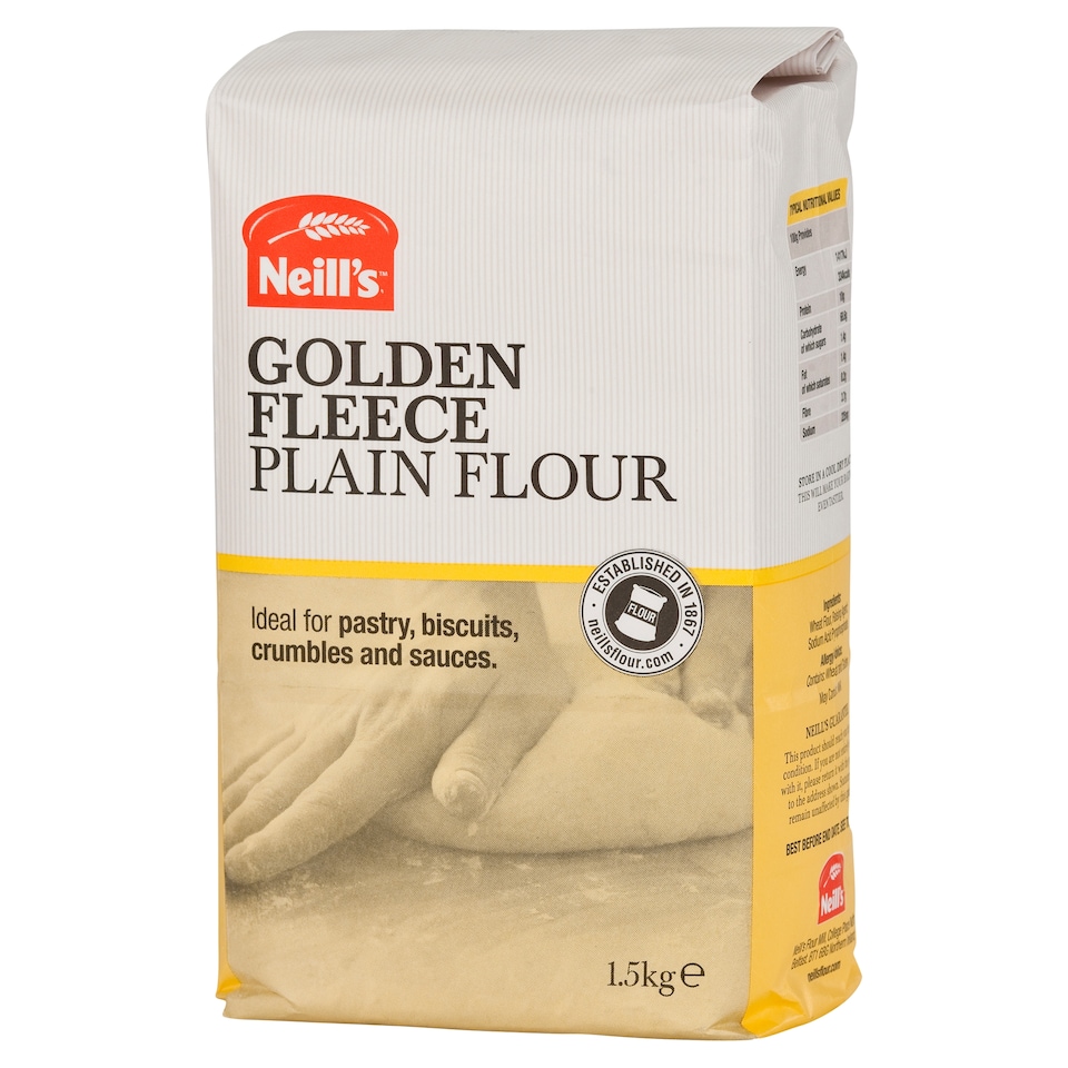 Neills Golden Fleece Plain Flour 1.5Kg