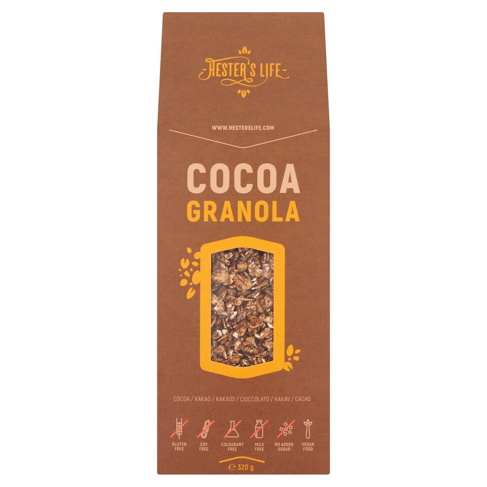 Hester's Life kakaós granola 320 g