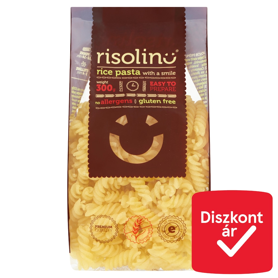 Risolino Fusilli természetesen gluténmentes rizstészta 300 g  1. kép