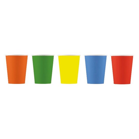 Tesco Multi Paper Cup 8Pk Tesco Multi Paper Cup 8Pk