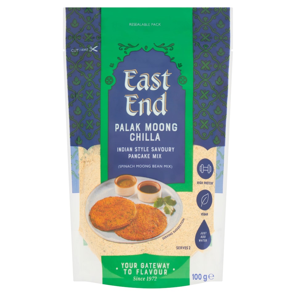 East End Indian Pancake Mix Spinach & Moong Bean 100g