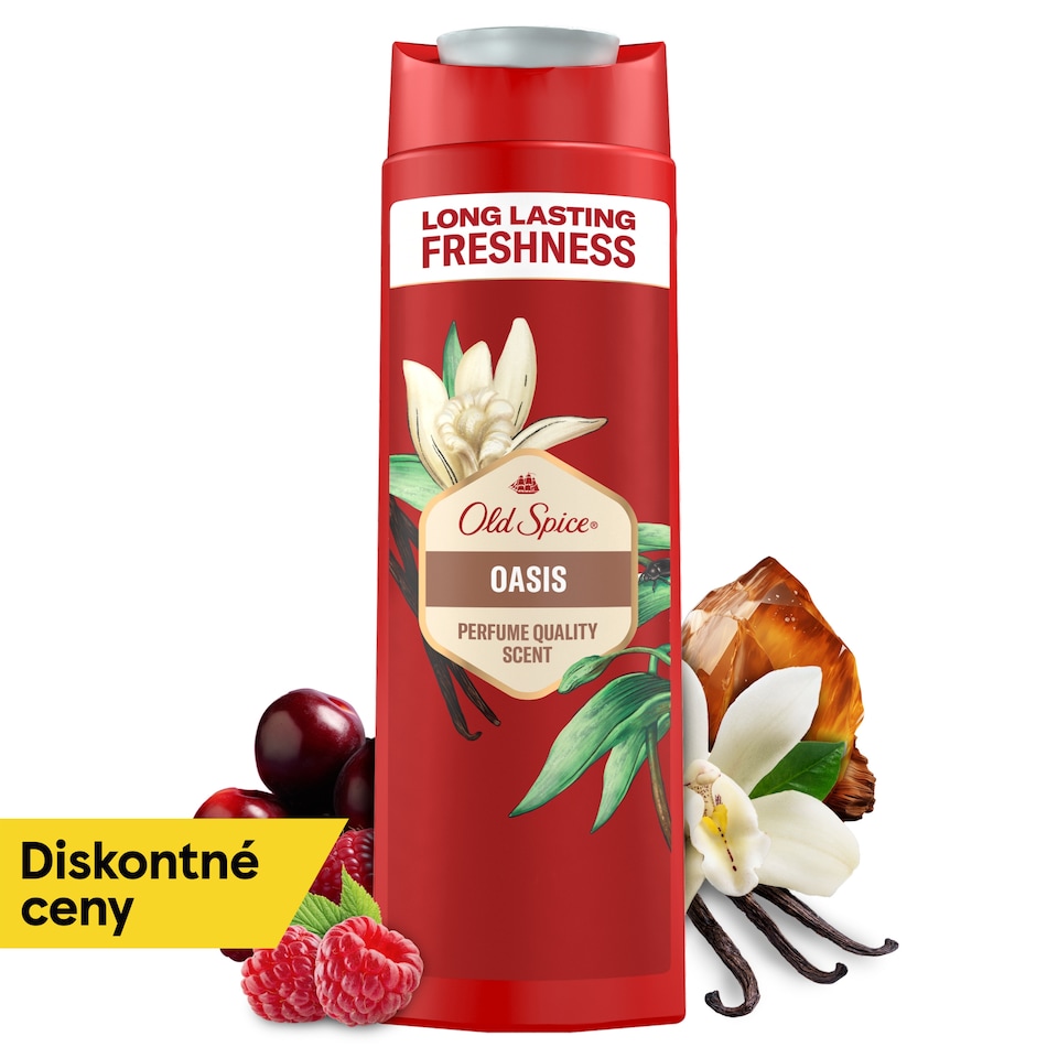 image 1 of Old Spice Oasis Men’s Shower Gel & Shampoo 400ml Multi-Use 3-in-1 Hair-Face-Body Wash