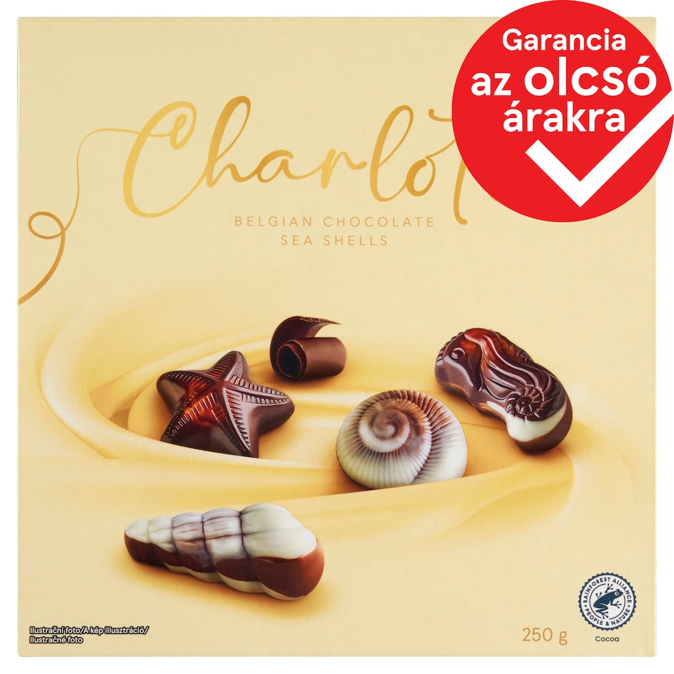 Charlotte Belgian Chocolate Sea Shells 250 g