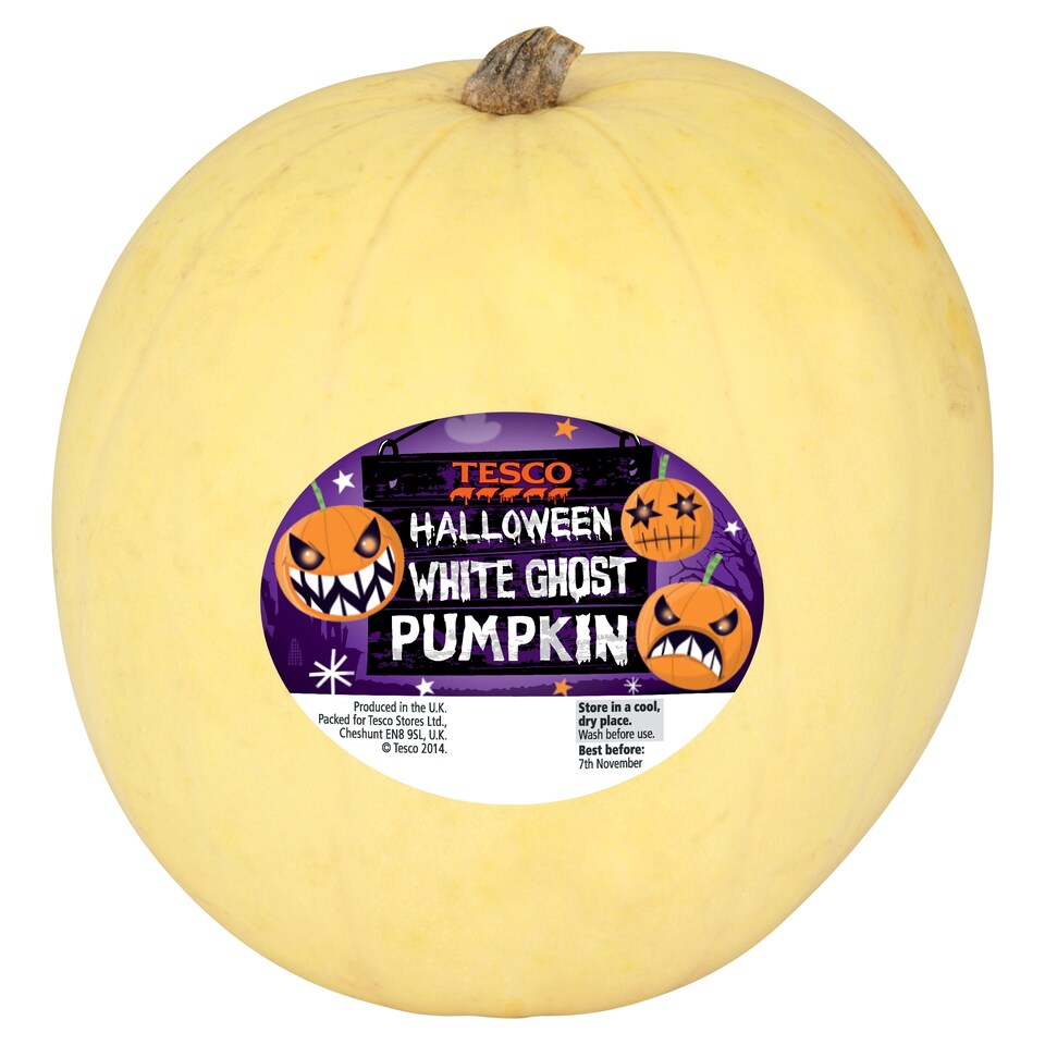 Tesco White Ghost Pumpkin Each