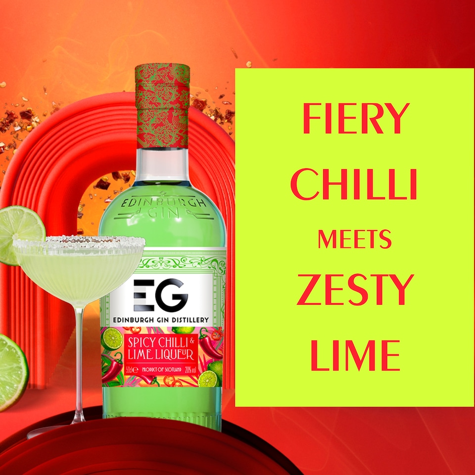 image 1 of Edinburgh Gin Distillery Spicy Chilli & Lime Liqueur 50cl