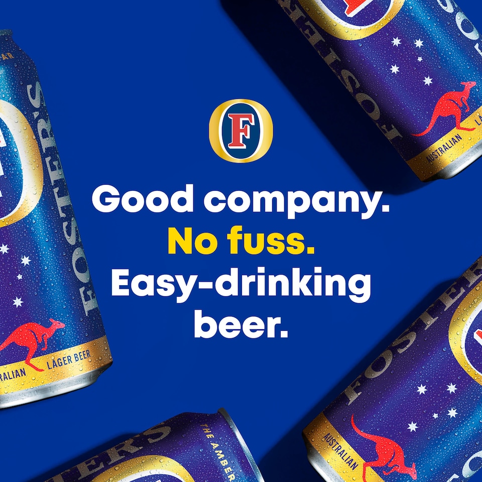 image 1 of Fosters The Amber Nectar Lager Beer 24x440ml