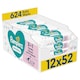 image 1 of Pampers Sensitive Baby Wipes 0% Plastic 12X52 Wipes