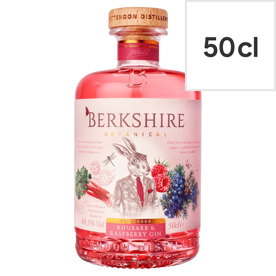 image 1 of Berkshire Botanical Rhubarb & Raspberry Gin 50Cl