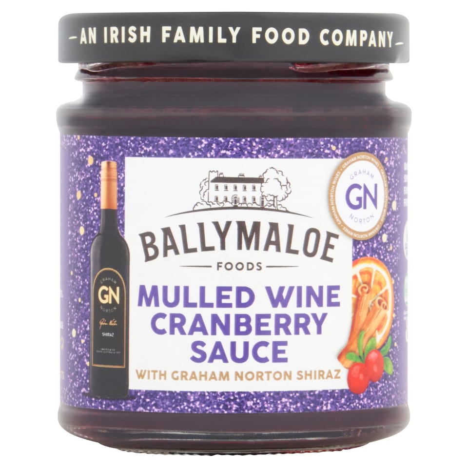 Ballymaloe Mulled Wine Cranberry Sauce With Graham Norton Shiraz 210g