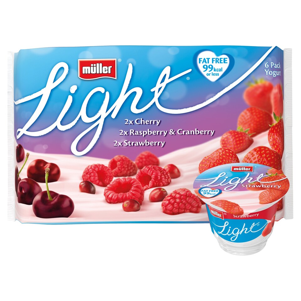 image 1 of Muller Light Mixed Red Fruits Yogurt 6 X175g
