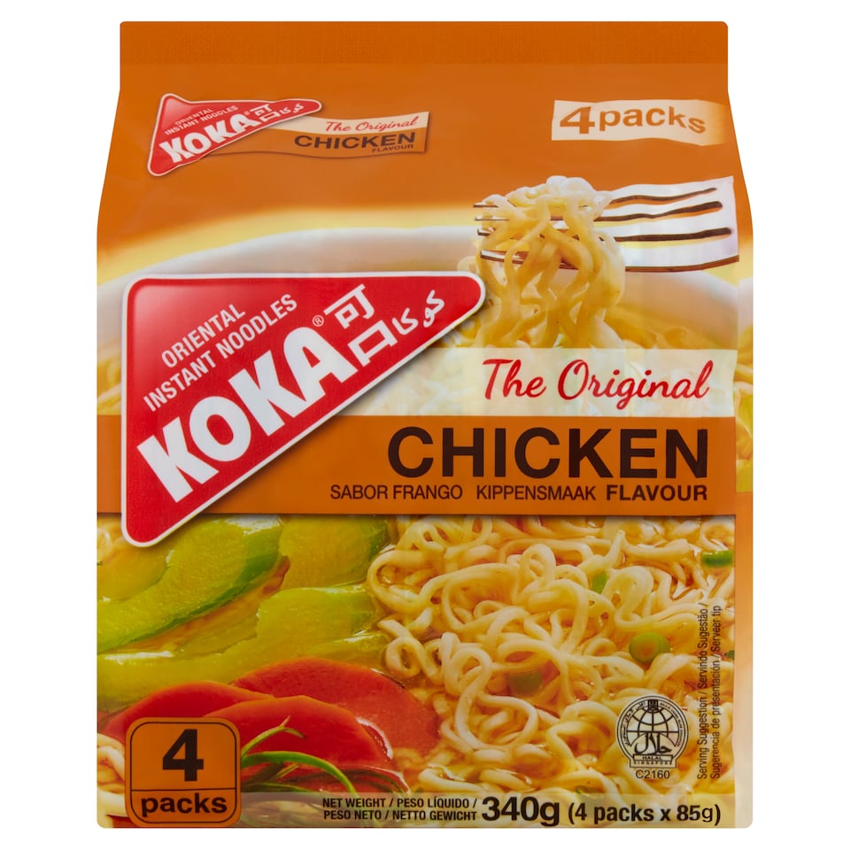 Koka Chicken Noodles 4 Pack 85G