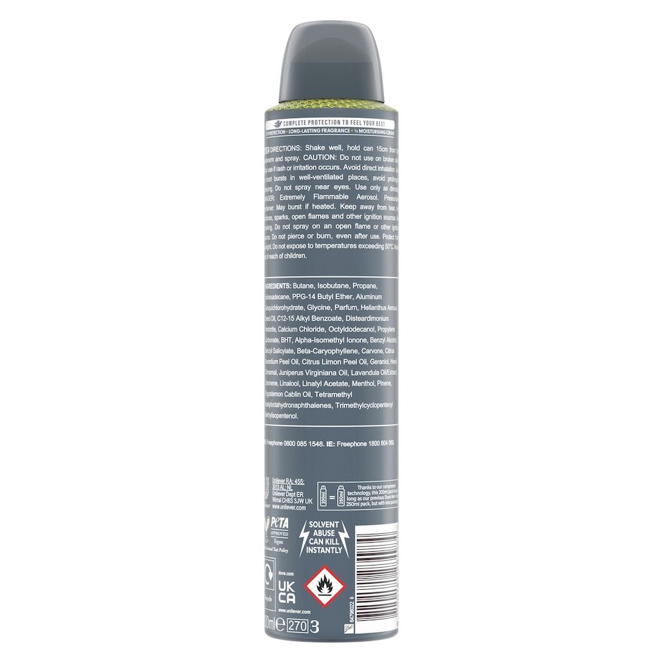 image 1 of Dove Men+Care Sport Fresh 72h Antiperspirant Deodorant 200ml