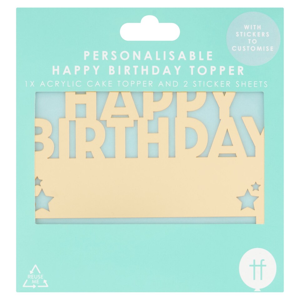 Personalised Cake Topper Tesco Groceries