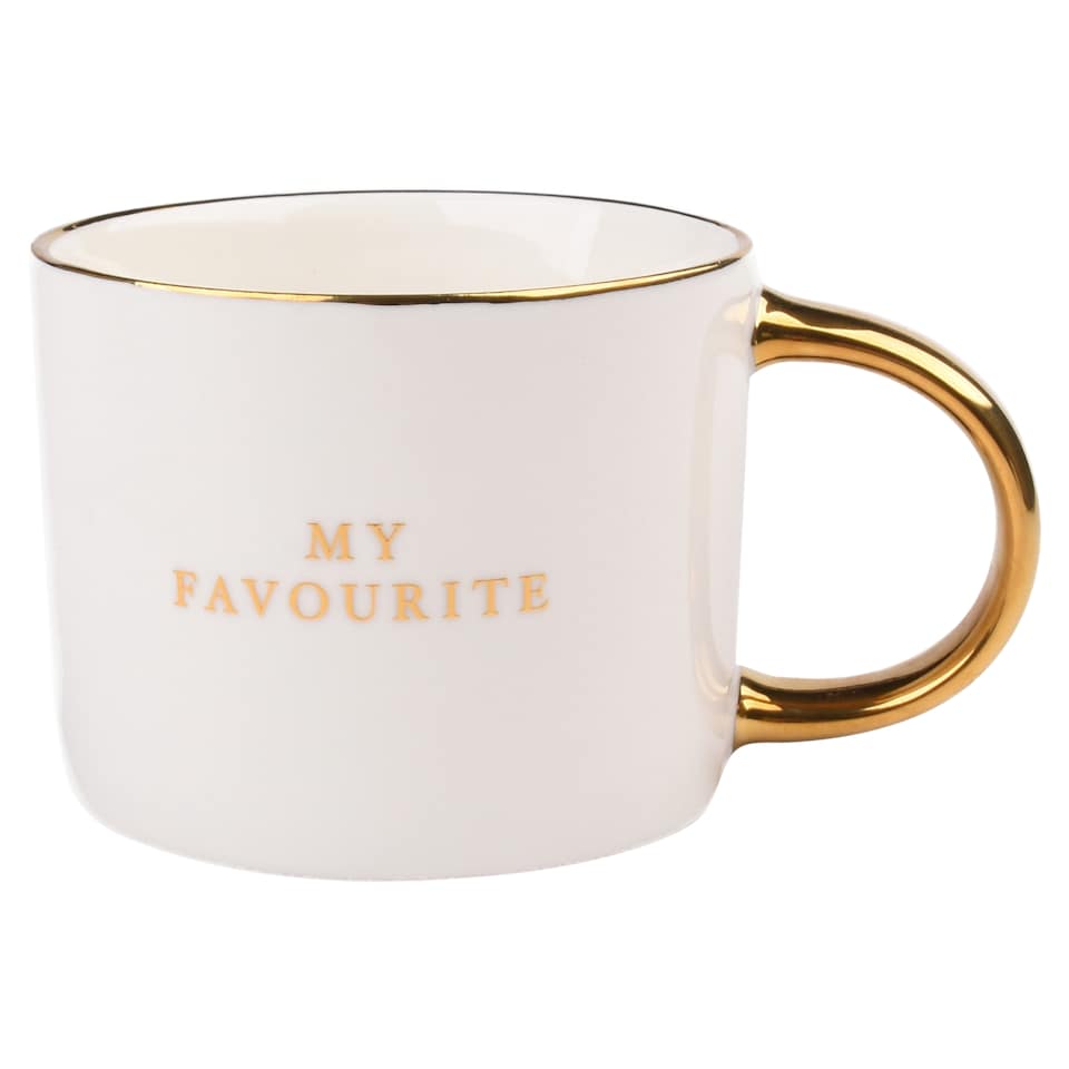 F&F Home Gold My Favourite Print Mug 