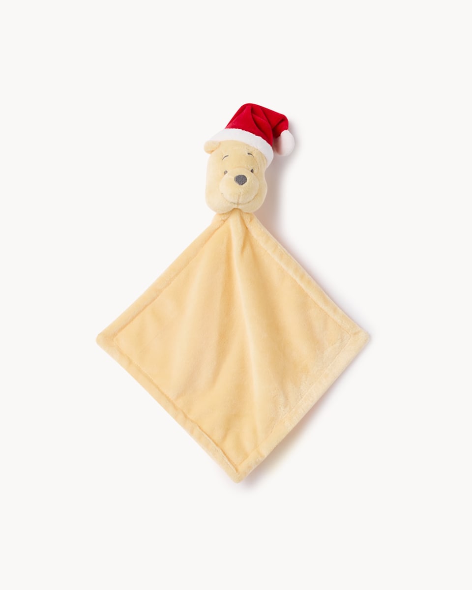 image 1 of Disney Winnie the Pooh Cotton Rich Christmas Sleepsuit and Comforter Set in White