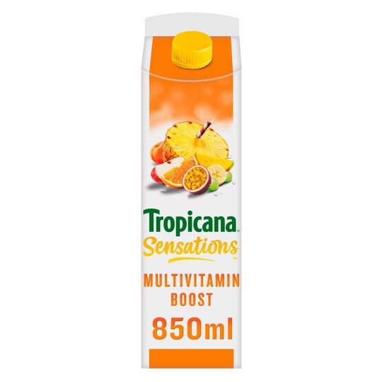 Tropicana Multivitamins Fruit Juice 850Ml Tesco Groceries