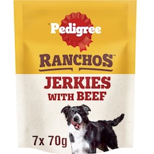 Pedigree Ranchos Jerkies Dog Food Treat with Beef 70g