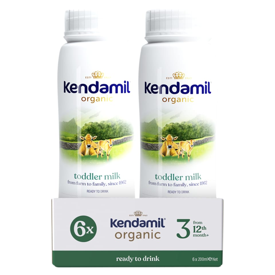 Kendamil Organic Ready to Feed Toddler Milk 6x200ml