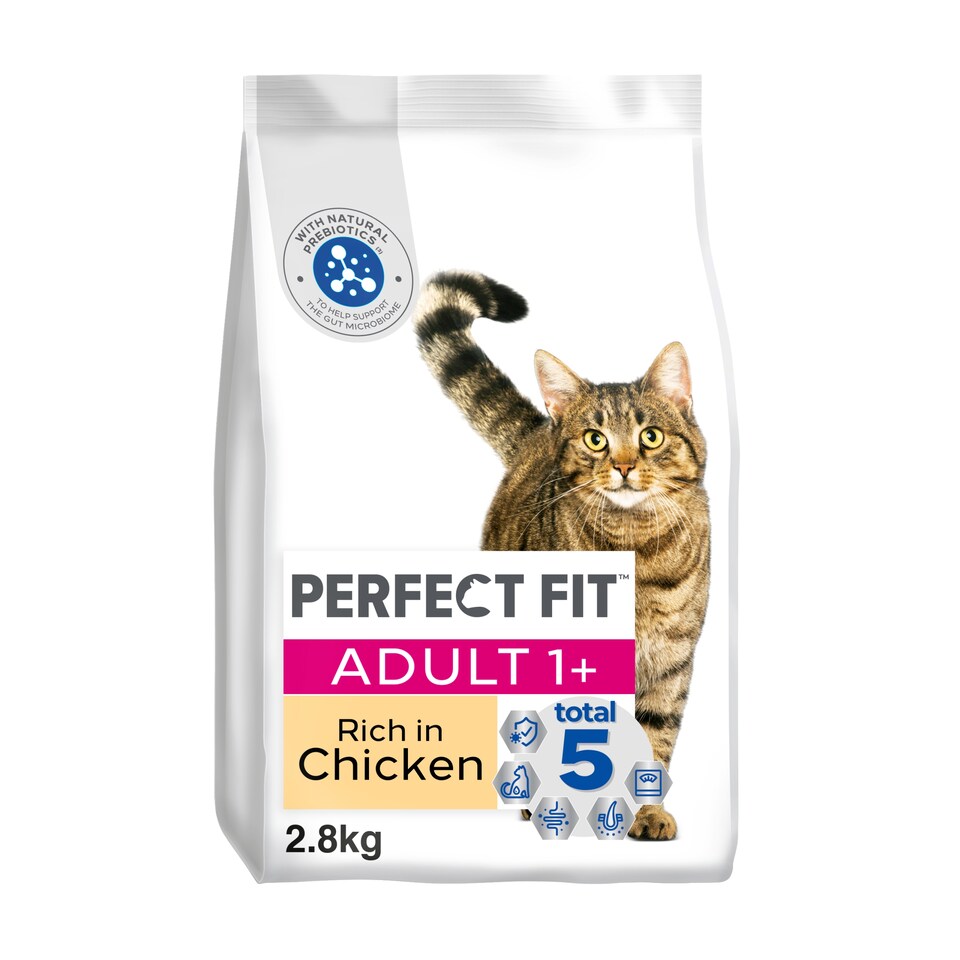 image 1 of PERFECT FIT Cat Complete Dry Adult 1+ Chicken 2.8kg