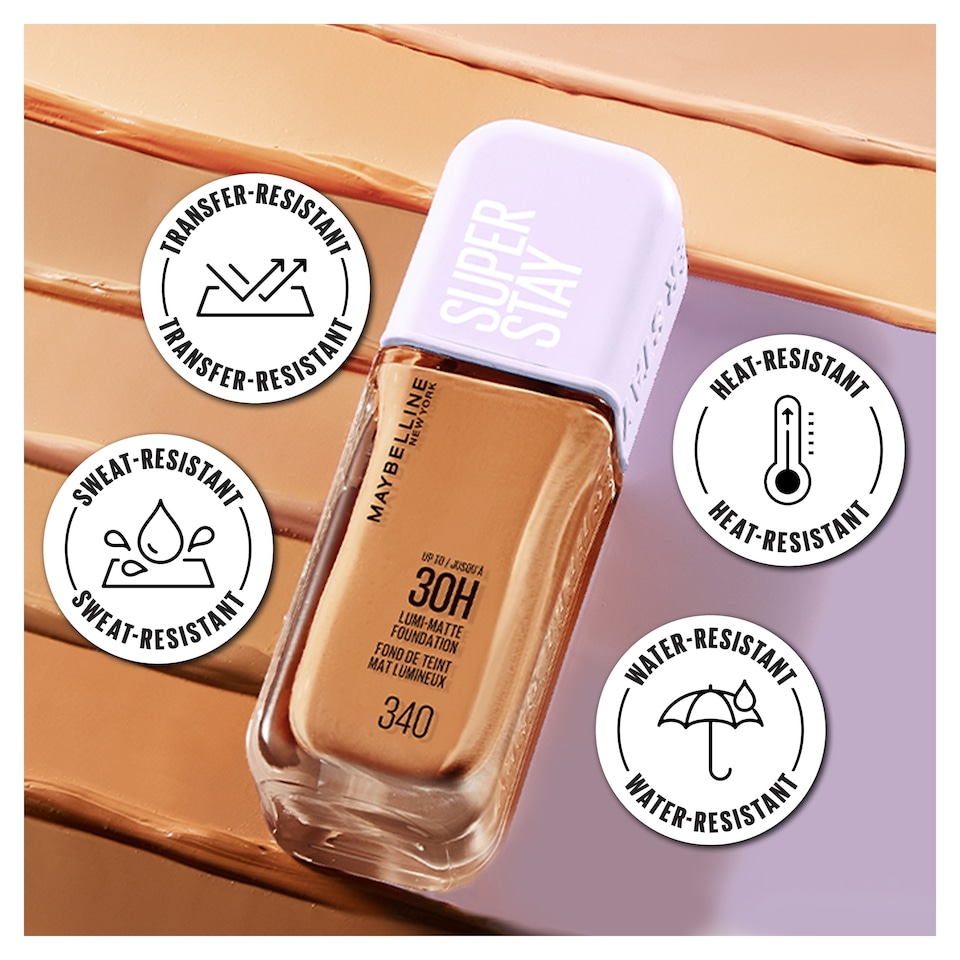 image 1 of Maybelline Super Stay Lumi-Matte Foundation - Shade 90 30ml