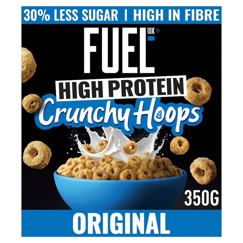 image 1 of  FUEL 10K Original Multigrain Hoops High Protein Breakfast Cereal 350g