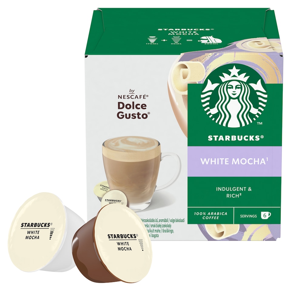 Obrázek 1 pro produkt STARBUCKS White Mocha by NESCAFÉ Dolce Gusto - 12 kapslí (6 šálků)