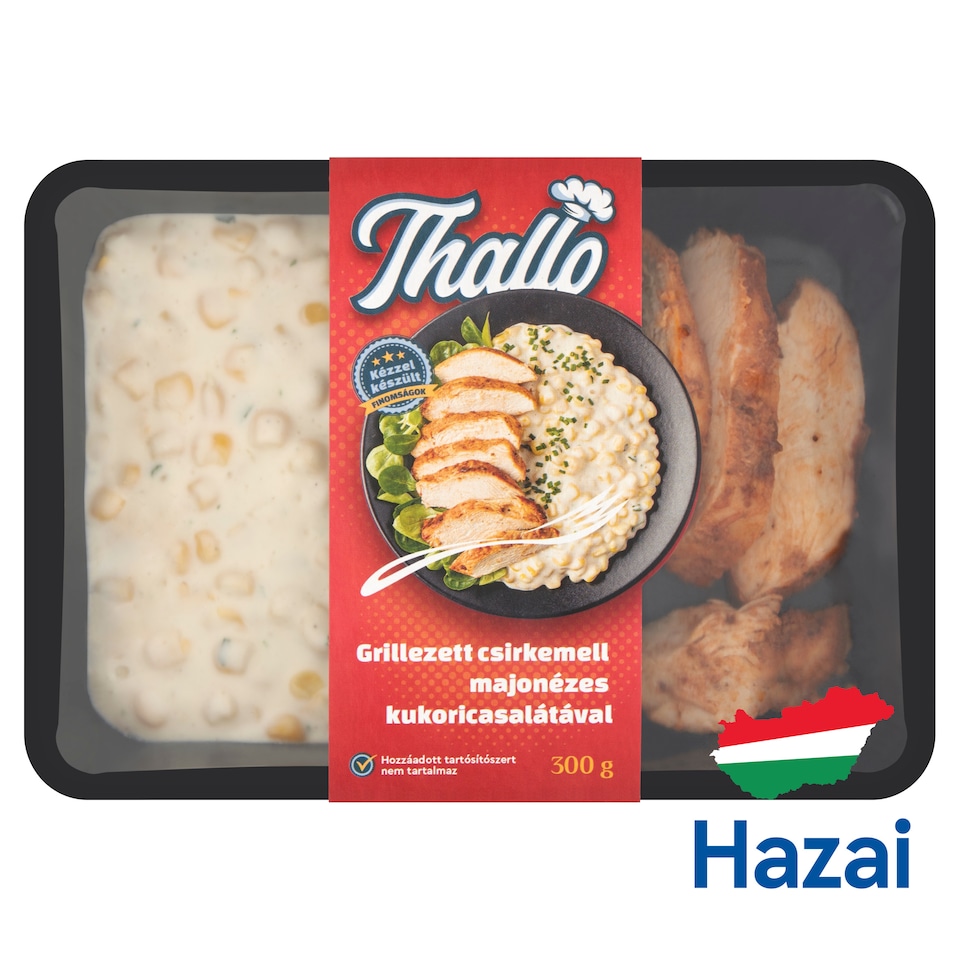 Thallo grillezett csirkemell majonézes kukoricasalátával 300 g
