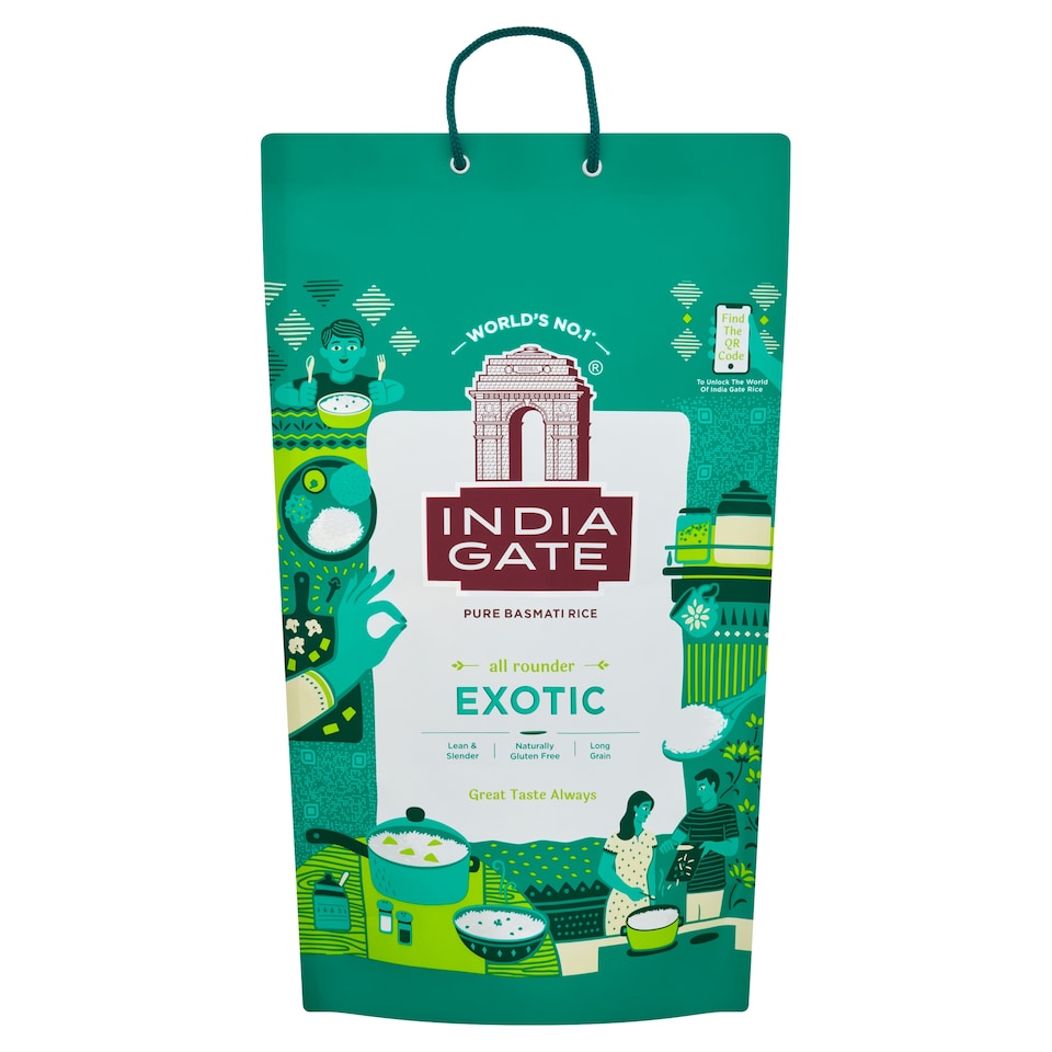 image 1 of India Gate Extra Exotic Long Basmati Rice 10kg