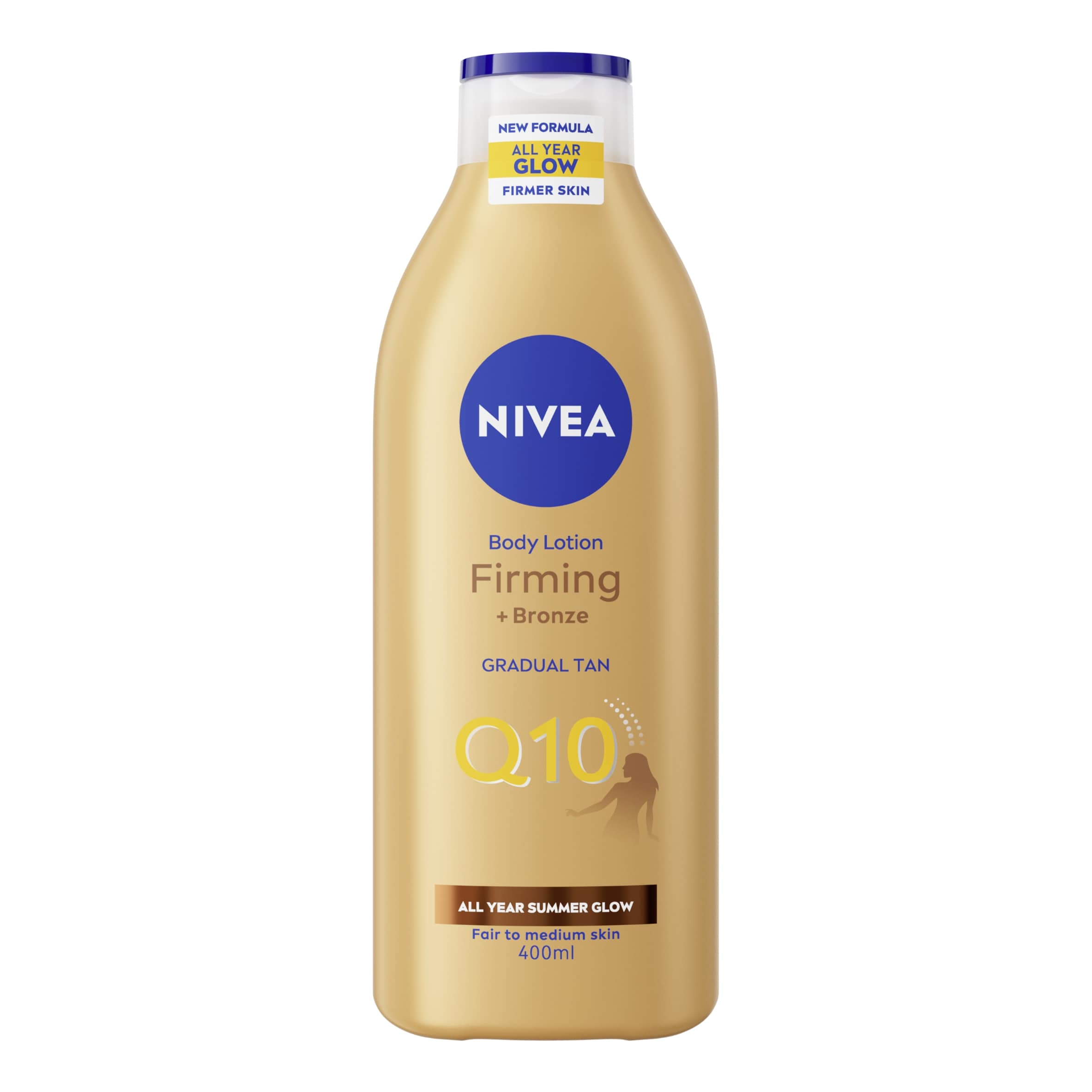 NIVEA Q10 Gradual Tan Firming Body Lotion Fair To Medium Skin 400ml